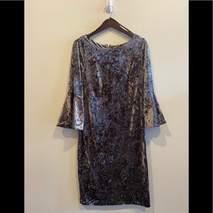 Calvin Klein size 12 crushed velvet dress